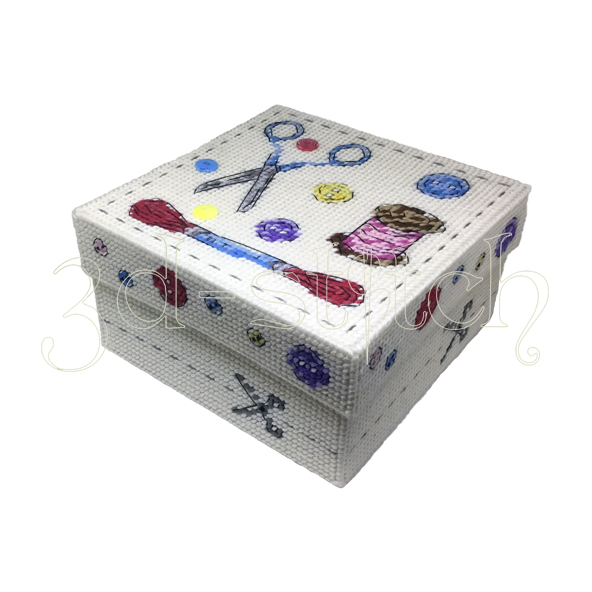 Набор для вышивания на пластиковой канве Коробка "Мастерица", арт. КР014