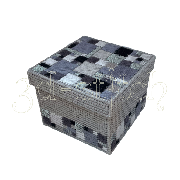 Набор для вышивания на пластиковой канве Коробка "Пиксель арт", арт.КР029