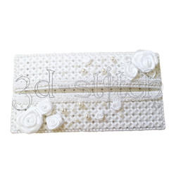 Набор для вышивания на пластиковой канве "Поздравительный конверт" (белый), арт. КВ002-1