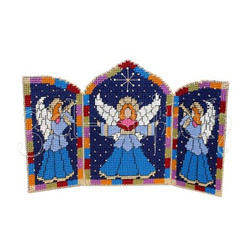 Набор для вышивания на пластиковой канве Триптих "Ангел-хранитель", арт. АГ004