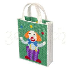 Набор для вышивания на пластиковой канве Сумочка "Веселый клоун", арт. СМ006
