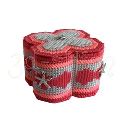 Набор для вышивания на пластиковой канве Шкатулка "Коралловый бриз", арт. Ш024