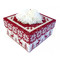 Набор для вышивания на пластиковой канве Коробка "Рождественские олени" (красная), арт. КР008-1
