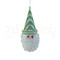 Набор для вышивания на пластиковой канве Игрушка на елку "Санта" (зеленый), арт. НГ012-2